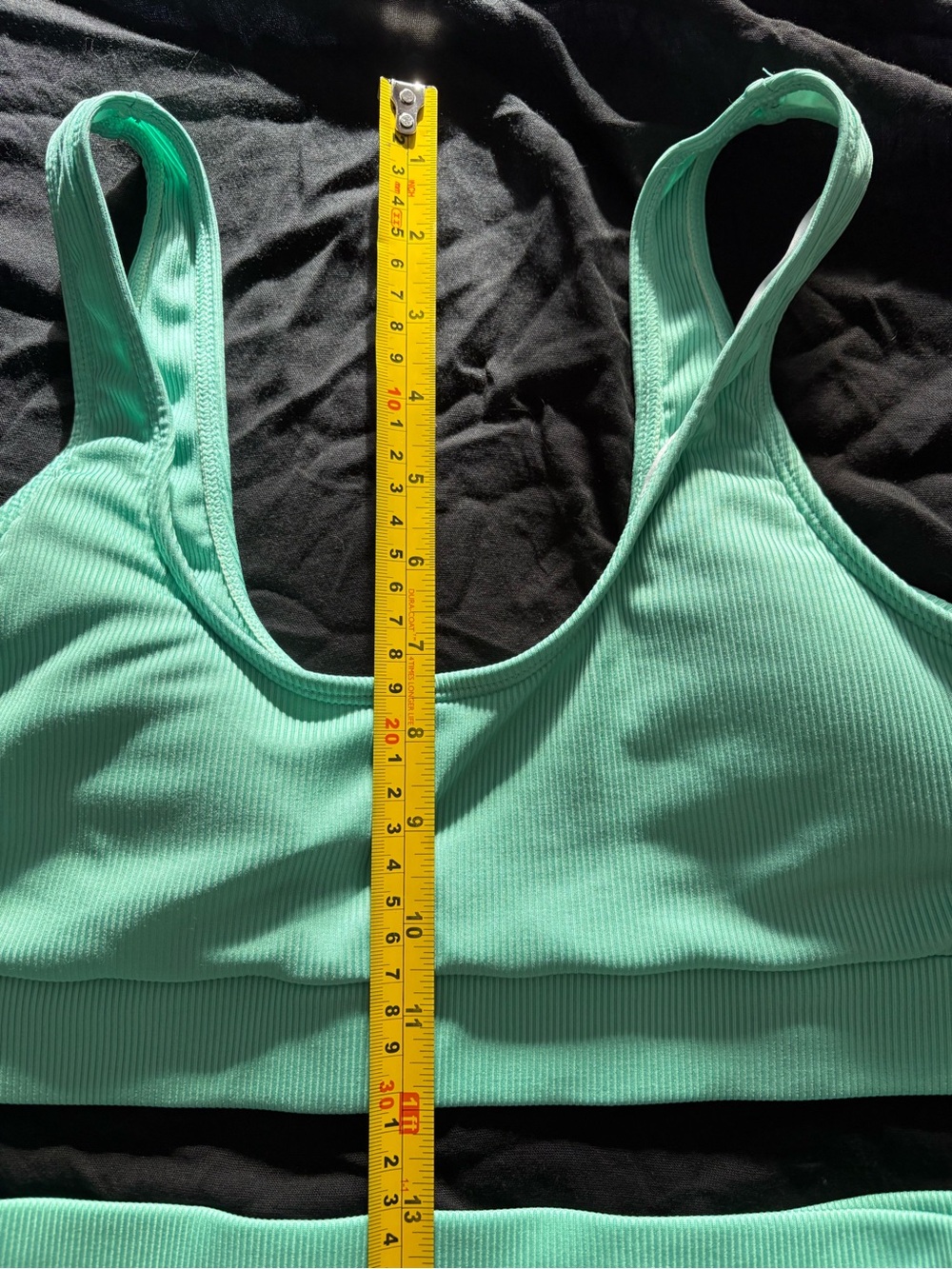 Aqua Ribbed High-Waist Bikini Set - Picture 2 of 6